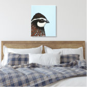 Bobwhite Quail Canvas Afdruk (Insitu (Slaapkamer))