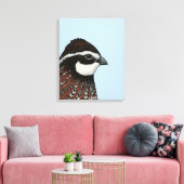 Bobwhite Quail Canvas Afdruk (Insitu (Woonkamer))