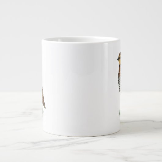 Bobwhite Quail Hen Jumbo Beker (Voorkant)