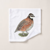 Bobwhite Quail Rooster Bad Handdoek (Wasdoekje)