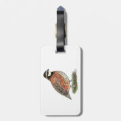 Bobwhite Quail Rooster Bagagelabel (Achterkant verticaal)