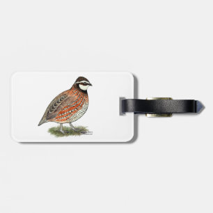 Bobwhite Quail Rooster Bagagelabel
