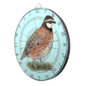 Bobwhite Quail Rooster Dartbord (Voorkant Rechts)