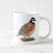 Bobwhite Quail Rooster Extra Grote Mok (Rechts)