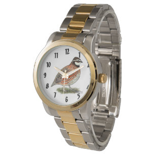 Bobwhite Quail Rooster Horloge