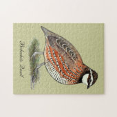 Bobwhite Quail Rooster Legpuzzel (Horizontaal)