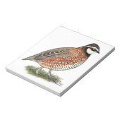Bobwhite Quail Rooster Notitieblok (Gedraaid)