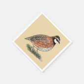 Bobwhite Quail Rooster Servet (Hoek)