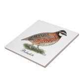 Bobwhite Quail Rooster Tegeltje (Zijkant)