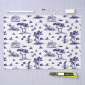 Bobwhite Toile de Jouy Tissue Paper Blue Tissuepapier (Craft)