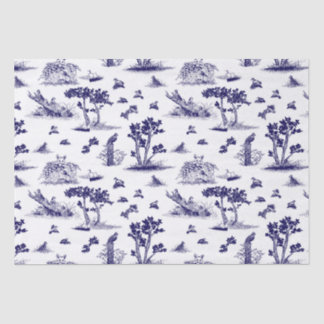 Bobwhite Toile de Jouy Tissue Paper Blue Tissuepapier