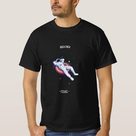 Boca Chica Texas Astronaut T-shirt (Voorkant)