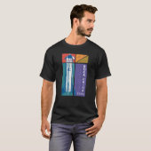 Boca Chica Texas Starship Cool Retro 1 T-shirt (Voorkant volledig)