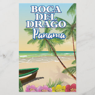 Boca del Drago Panama strand reisposter Briefpapier