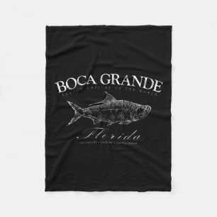Boca Grande Tarpon hoofdstad van de wereld Gaspari Fleece Deken
