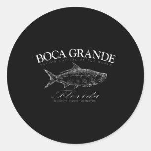 Boca Grande Tarpon hoofdstad van de wereld Gaspari Ronde Sticker