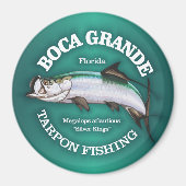 Boca Grande Tarpon Vissen Magneet (Voorkant)