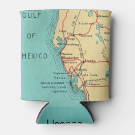 Boca Grande. Useppa Map Koelbox Blikjeskoeler