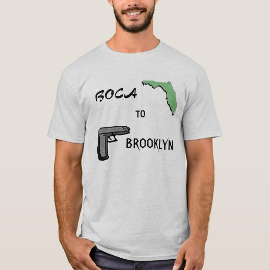 Boca naar Brooklyn T-shirt (Voorkant)