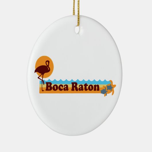 Boca Raton - Beach Design. Keramisch Ornament (Rechts)