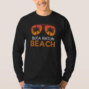 Boca Raton Beach  Retro Summer Family Vacat T-shirt