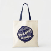 Boca Raton Florida anchor swirl canvas tas (Voorkant)