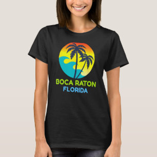 Boca Raton Florida Beach Trip Tropische Retro T-shirt