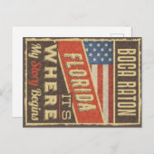 Boca Raton Florida Briefkaart (Voorkant / Achterkant)