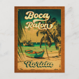 Boca Raton Florida Palm Tree Beach  FL Briefkaart