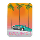 Boca Raton Florida reisposter. Magneet (Verticaal)