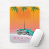 Boca Raton Florida reisposter. Muismat (Met muis)