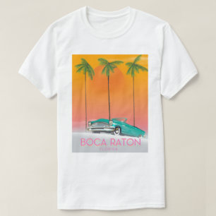 Boca Raton Florida reisposter. T-shirt