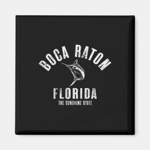 Boca Raton Florida Strand Fl Retro Vintage Strand  Magneet
