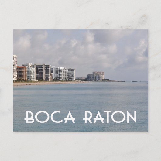 Boca Raton Florida stranscène Briefkaart (Voorkant)