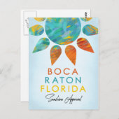 Boca Raton Florida Sunshine Travel Briefkaart (Voorkant / Achterkant)