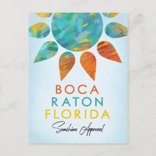 Boca Raton Florida Sunshine Travel Briefkaart