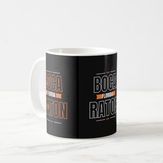 Boca Raton Floride 3 face Photo Mug (Devant gauche)