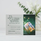 bocal de lucioles mariage rustique jardin RSVP (Debout devant)