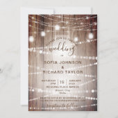 Bocal de lumière de ferme rustique Invitation en b (Devant)