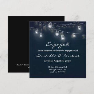 Bocal de lumières de lucioles pour invitation de f