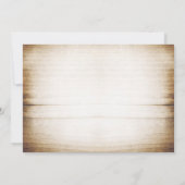 bocal de mason rustique invitation nuptiale (Dos)