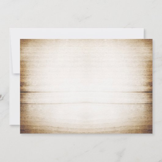 bocal de mason rustique invitation nuptiale (Dos)