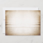 bocal de mason rustique invitation nuptiale (Dos)