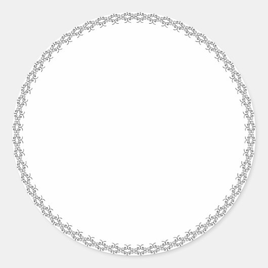 Bocal épice blanc blanc autocollant étiquette rond (Devant)