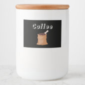 Bocal Étiquette café (Devant)