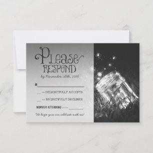 bocal mason lucioles mariage jardin rustique RSVP