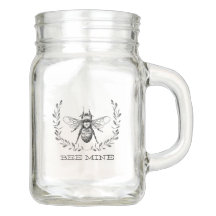 Mine d'abeilles Mason Jar avec poignée
