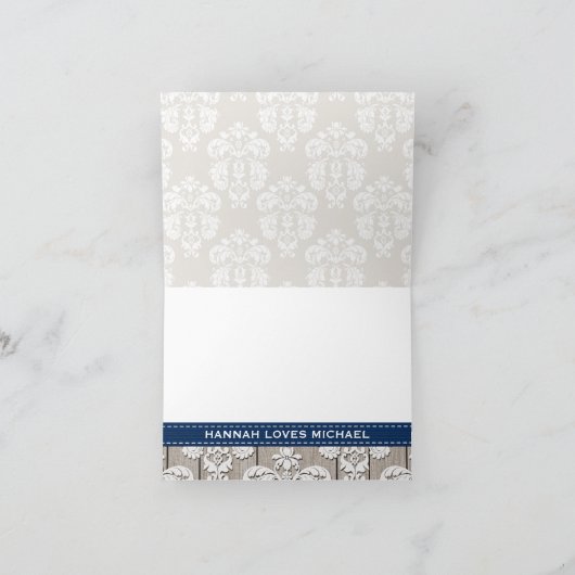 Bocal mason monogrammé Hydrangea Navy corail MERCI (Intérieur)