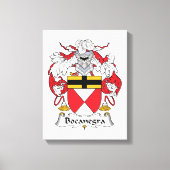 Bocanegra Family Crest Canvas Afdruk (Voorkant)