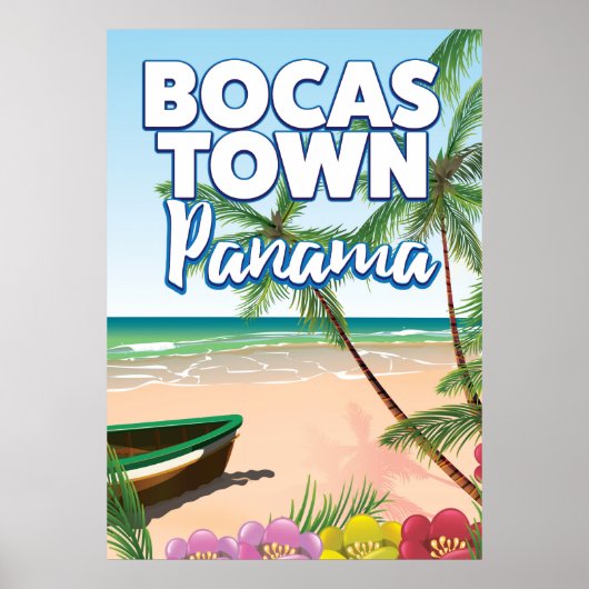 Bocas Town Panama Beach poster de voyage (Devant)